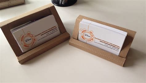 cardboard and business card holder|office supplies business card holders.